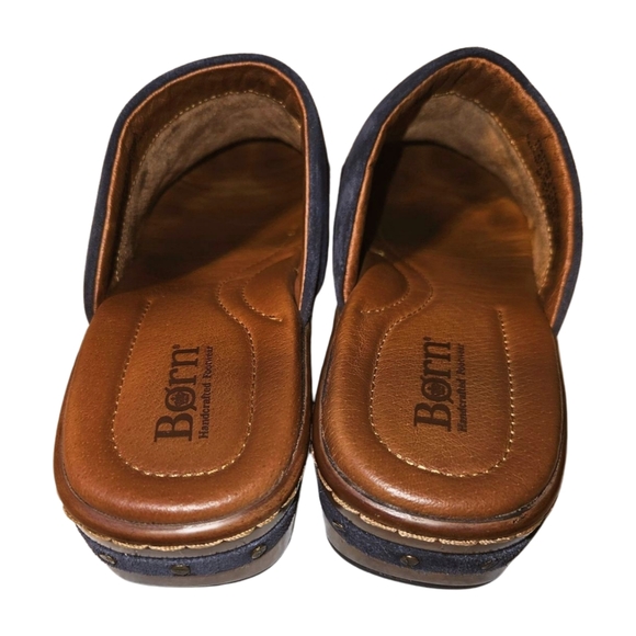 Born NWOT Women’s Size 9 Bandy Blanket Knit Southwest Print Clogs Aztec Blue - Picture 5 of 8